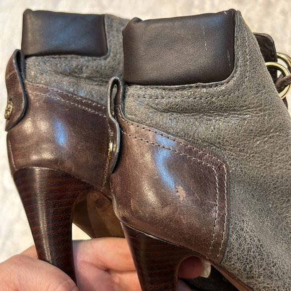 Tory Burch Gray and Brown Ankle Boots - Picture 6 of 13
